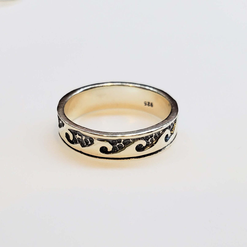 Assorted Sterling Silver Pinky-Toe Band Rings & Waves