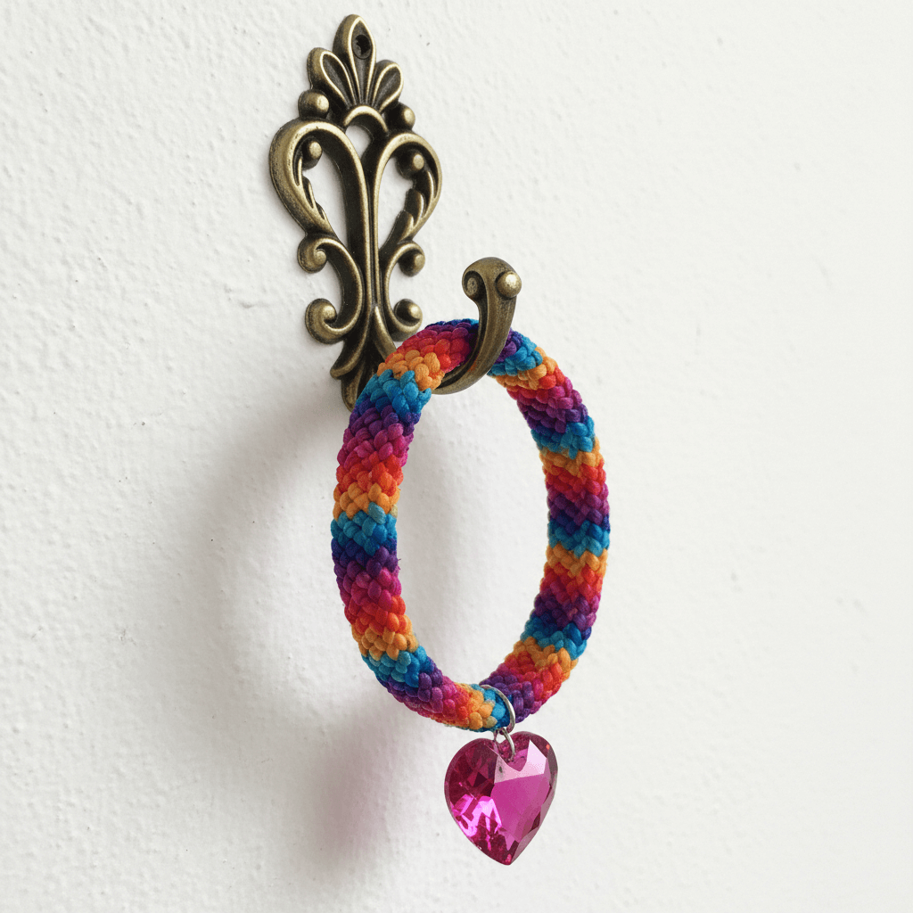 Macrame Tie-Dye Leather Crystal Bracelet